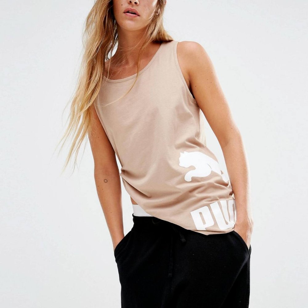 Puma tank top Dusty rose - tan - XS/S